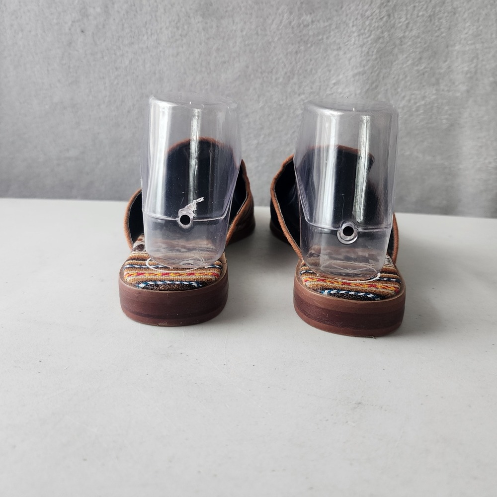 Inkkas Mule Shoes Womens 8.5 Abstract Print Handcrafted Pointed Toe Slide Cyprus - Picture 11 of 12